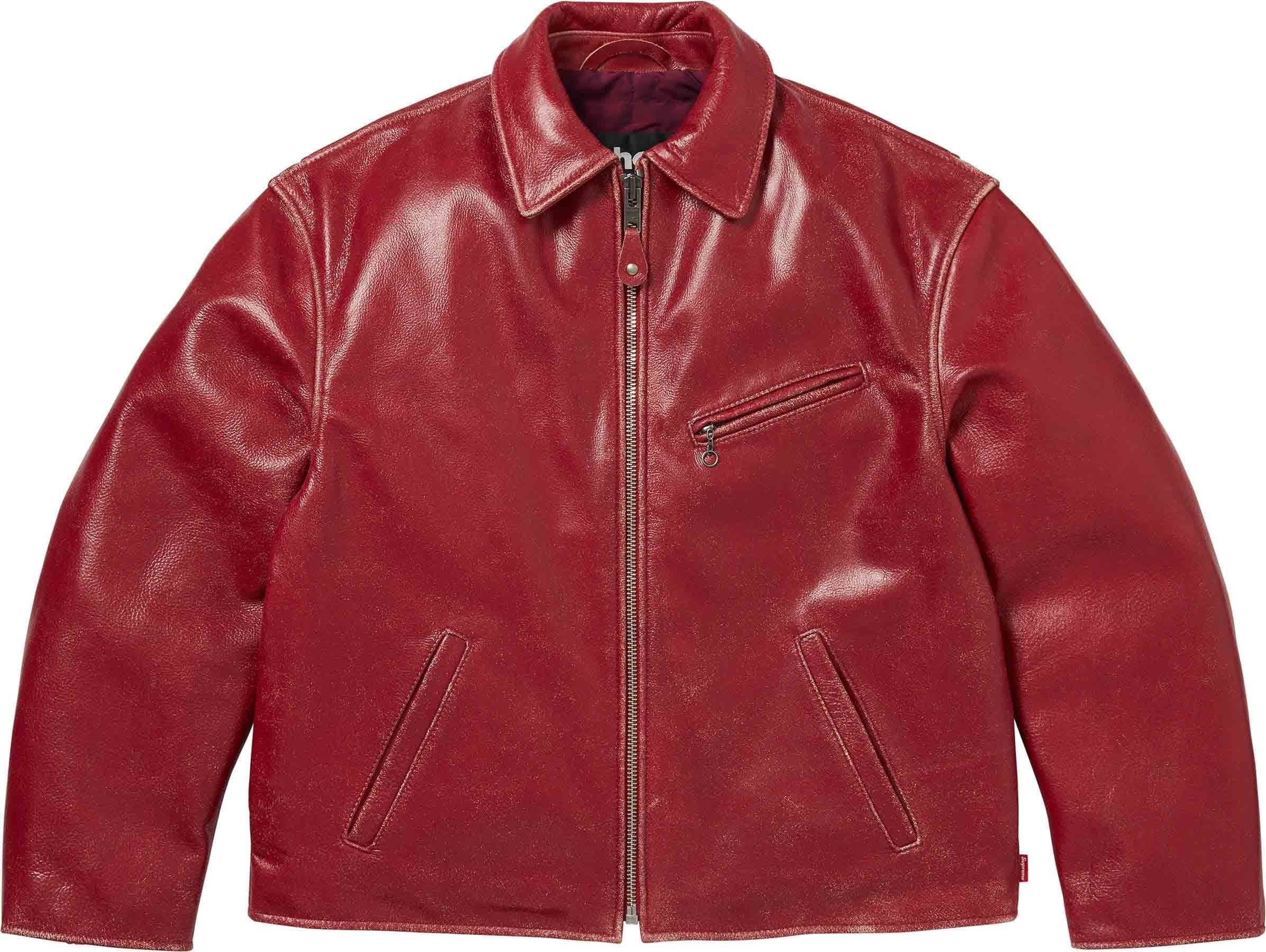 Supreme®/Schott® Distressed Leather Jacket view 5